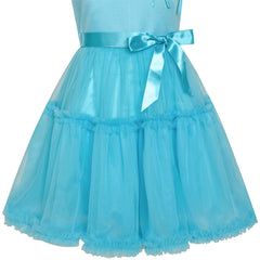 Girls Dress Off Shoulder Hi-low Skirt Bridesmaid Size 4-14 Years