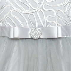 Flower Girls Dress Belted Wedding Party Bridesmaid Size 4-14 Years