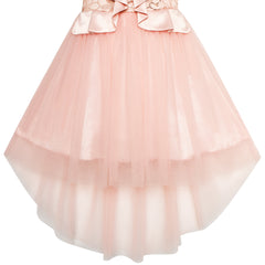 Girls Dress One-shoulder Maple Leaf Pageant Wedding Size 5-12 Years