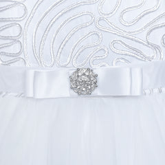 Flower Girls Dress Belted Wedding Party Bridesmaid Size 4-14 Years