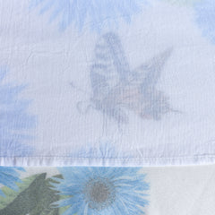 Girls Dress Flower Print Hanky Hem With Necklace Size 6-14 Years