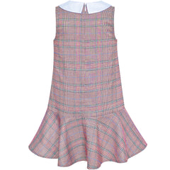 Girls Dress Short Sleeve Pleated Skirt School Uniform Size 4-12 Years
