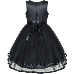 Flower Girls Dress Belted Wedding Party Bridesmaid Size 4-14 Years