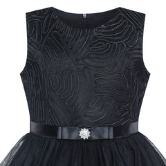 Flower Girls Dress Belted Wedding Party Bridesmaid Size 4-14 Years