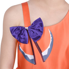 Girls Dress Halloween Pumpkin Ghost Costume Tank Dress Size 3-12 Years