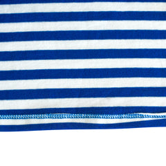 Girls Dress Flower Embroidered Stripe Short Sleeve Size 2-12 Years