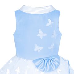 Flower Girls Dress Butterfly Pageant Party Size 6-12 Years