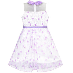 3 Layers Girls Dress flower Wave Pageant Bridesmaid Size 4-12 Years