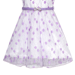 3 Layers Girls Dress flower Wave Pageant Bridesmaid Size 4-12 Years