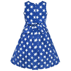 Girls Dress Color Block Contrast Bow Tie Everyday Party Size 4-14 Years