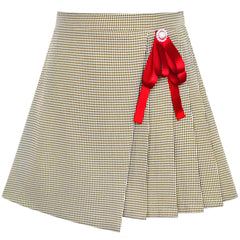 Girls Skirt Pleated Bow Tie Back School Uniform Size 6-14 Years