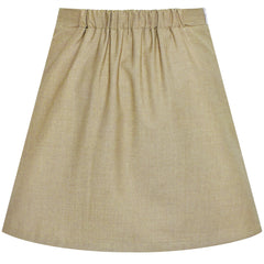 Girls Skirt Pleated Bow Tie Back School Uniform Size 6-14 Years