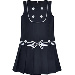 Girls Dress Short Sleeve Pleated Skirt School Uniform Size 4-12 Years