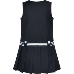 Girls Dress Short Sleeve Pleated Skirt School Uniform Size 4-12 Years