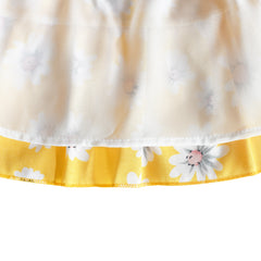 Girls Dress Flower Asymmetrical Hem Skirt Tank Dress Size 6-14 Years