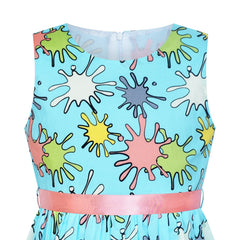 Girls Dress Flower Summer Beach Dress Size 2-12 Years