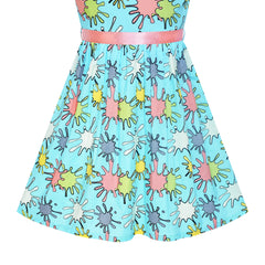 Girls Dress Flower Summer Beach Dress Size 2-12 Years