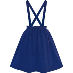 Girls Dress Suspender Pleated Mini High Waist Halloween Party Size 4-12 Years