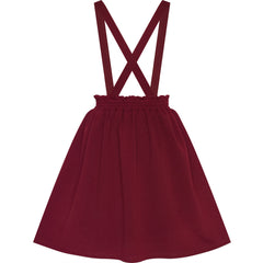 Girls Dress Suspender Pleated Mini High Waist Halloween Party Size 4-12 Years