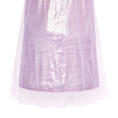 Girls Dress Shiny Glitter Sequin Color Block Sleeveless Size 4-10 Years