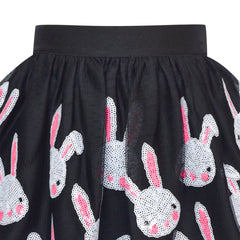 Girls Dress Easter Egg Hunter Bunny Skirt Rabbit Bunny Headband Size 2-10 Years