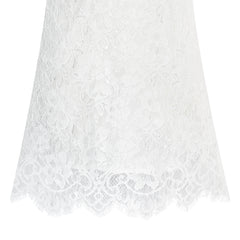 Girls Dress Flower Lace Collar Skirt Dress Size 4-14 Years