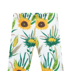 Girls Pants 3-Pack Cotton Leggings Lace Stretchy Kids Toddler Size 2-8 Years