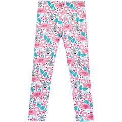 Girls Pants 3-Pack Cotton Leggings Lace Stretchy Kids Toddler Size 2-8 Years