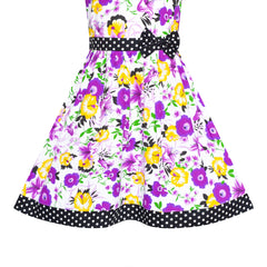 Girls Dress Heart Print Size 4-12 Years Christmas