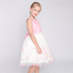 Flower Girls Dress Tiered Skirt Bridesmaid Wedding Size 4-12 Years