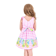Girls Dress Flower Summer Beach Dress Size 2-12 Years