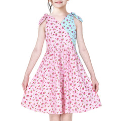 Girls Dress Heart Print Size 4-12 Years Christmas