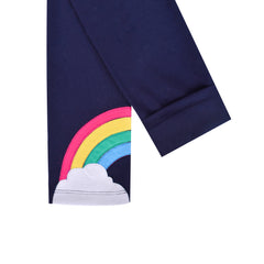 Girls Pants 3-Pack Cotton Leggings Lace Stretchy Kids Toddler Size 2-8 Years