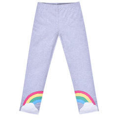 Girls Pants 3-Pack Cotton Leggings Lace Stretchy Kids Toddler Size 2-8 Years