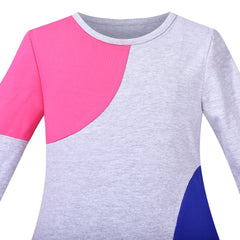 Girls Dress Long Sleeve Christmas Snowman Holiday Party Size 2-12 Years