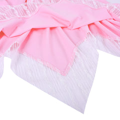 Girls Dress Flower Print Hanky Hem With Necklace Size 6-14 Years