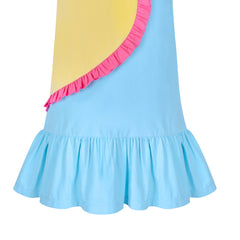 Girls Dress Long Sleeve Christmas Bow Tie Holiday Party Size 2-12 Years