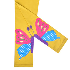 Girls Pants 3-Pack Cotton Leggings Lace Stretchy Kids Toddler Size 2-8 Years