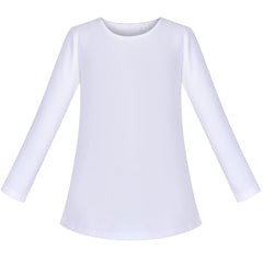 2 Packs Girls Top Tee Shirt Long Sleeve School Uniform Size 2-12 Years