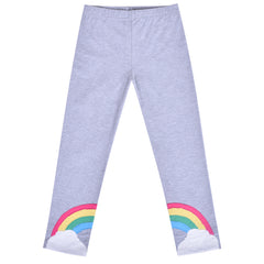 Girls Outfit Set Cotton Dress Leggings Santa Christmas Gift Size 2-8 Years