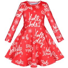 Girls Dress Unicorn Rainbow Long Sleeve Casual Dress Size 3-10 Years