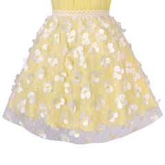 Girls Dress Butterfly Embroidered Halter Dress Party Size 5-12 Years