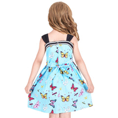 Girls Dress Heart Print Size 4-12 Years Christmas