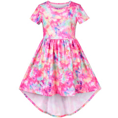 Girls Dress Unicorn Short Sleeve Casual Dress Size 4-12 Years