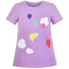 2 Packs Girls Top Tee Shirt Long Sleeve School Uniform Size 2-12 Years