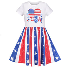 Girls Dress Unicorn Short Sleeve Casual Dress Size 4-12 Years