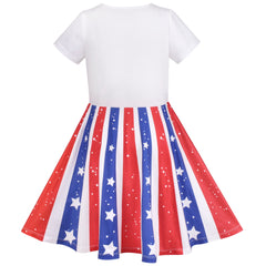 Girls Dress Unicorn Short Sleeve Casual Dress Size 4-12 Years