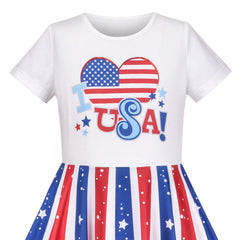 Girls Dress Unicorn Short Sleeve Casual Dress Size 4-12 Years