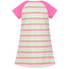 Girls Dress T-shirt Cotton Bird Embroidered Short Sleeve Size 2-8 Years