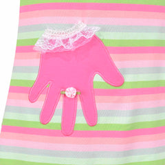 Girls Dress T-shirt Cotton Bird Embroidered Short Sleeve Size 2-8 Years